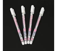 Fdit Ensemble de Crayons à Encre à Encre Blanche - 4pcs 0,8 Mm Marqueurs de Carte de Félicitations - Lignes Transparentes, Expérience D'écriture Légère Adaptée à les Papiers