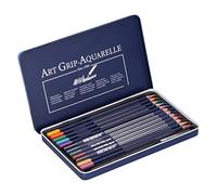 Fdit Ensemble de Crayons Aquarelle Solubles dans L'eau, Crayons de Couleur en Bois de qualité Artiste avec une Concentration élevée de Pigments, Effet de solubilité dans (soluble dans l'eau)