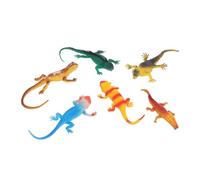 Fdit Ensemble de Figurines de Lézard, Modèles éducatifs Réalistes pour Enfants, Kit de Jouets en PVC, 6 Pièces, Figurines d'animaux de Reptiles d'apprentissage Précoce pour Enfants