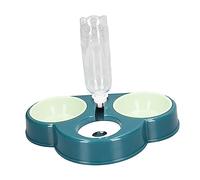 Fdit Ensemble de Gamelles Triples pour Chiens et Chats avec Distributeur d'eau Automatique, Conception 3 en 1 pour Nourriture Humide et Sèche, Facile à Nettoyer pour Les Propriétaires d'animaux (A)