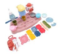 Fdit Ensemble de Jeu de Pâte Colorée, Kit Créatif de Fabrication de Nouilles pour Enfants, 37 Pièces, Outils de Pâte en Plastique, Accessoires pour le Plaisir et L'apprentissage