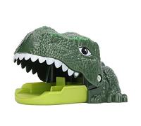 Fdit Ensemble de Jeu de Voiture Dinosaure, Jouet Passionnant de Lancement à Un Bouton pour Filles, Amusant en Intérieur et en Extérieur, Plastique écologique (Green)
