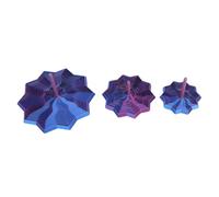 Fdit Ensemble de Jouets étoiles Sensorielles Géométriques, Jouet Rotatif imprimé en 3D pour la Concentration et Le Calme, Matériau PLA Trois Tailles pour Adultes et étudiants (Purple)