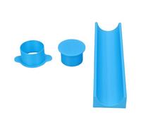 Fdit Ensemble de Moisissures à Gâteau à Gâteau en Cercle, Gâteau à Gâteau Ronde et Plateau, Moule à Cuisson PP pour la Maison, Fêtes D'anniversaire et Desserts de Mariage (BLUE)
