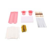 Fdit Ensemble de Moules à Cake Pop, Kit de Cuisson avec Support et Bâtons | Moules Ovales Ronds à Double Plateau, ABS Antiadhésif Résistant à la Chaleur, 100 Bâtonnets, Attaches de Sacs Incluses,