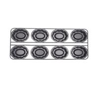 Fdit Ensemble de Moules à Gâteau en Forme de Nuage, 8 Moules à Dessert Cannelés Emboîtables, Plaque de Cuisson Antiadhésive en Acier au Carbone pour Gâteaux, Chocolats, Friandises