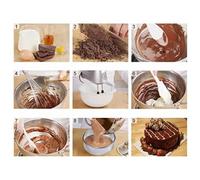 Fdit Ensemble de Moules à Mousse Antioxydants en Acier Inoxydable avec Bord bouclé pour la Cuisson, 12 Emporte-pièces Ronds pour Faire des Biscuits, des Gâteaux, des Chocolats, Facile à Nettoyer,