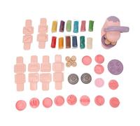 Fdit Ensemble de Pâte de Couleur de Cuisine, Jouet Artisanal Unique pour Fabricant de Hamburgers, Ensemble D'argile Sûr pour que les Enfants Puissent Exprimer Leur créativité, 12 Pâtes de Couleur,