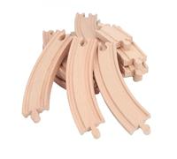Fdit Ensemble de Pistes en Bois pour Les Tout-Petits, Kit D'assemblage de Bricolage Créatif, Jouets de Construction, Pack D'extension de Piste en Bois de qualité Supérieure pour Les Enfants (Pack A)
