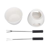 Fdit Ensemble de Pot à Fondue au Chocolat, Jeu de Fabricant de Fondue en Céramique de 300 Ml avec Base Non Glissante pour le Restaurant à la Maison Utilisation de L'hôtel