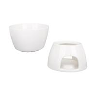 Fdit Ensemble de Pot à Fondue au Chocolat Polyvalent 300 Ml de Beurre de Fromage en Céramique, Conception élégante pour Manger Gastronomique