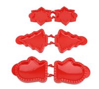 Fdit Ensemble de Presse à Gâteau de Poche, de Flocon de Neige Mignon, Forme D'arbre de Noël, Pâtissier de Fête de Noël, Matériau ABS, Presse à Gâteau de Poche 3 Pièces, Idéal pour les Familles