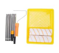 Fdit Ensemble de Rouleaux à Peinture pour Murs et Plafonds, Poteaux Télescopiques Réglables avec Conception de Rangement Facile, adapté aux Murs, Sols et Portes