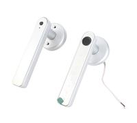 Fdit Ensemble de Serrure à Levier de Porte D'entrée sans clé, Serrure de Porte Intelligente à Empreinte Digitale avec 4 Modes D'ouverture et Châssis Entièrement en Métal pour la (SILVER)