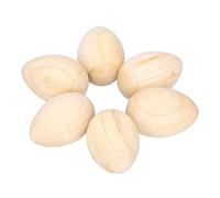 Fdit Ensemble de Shakers à œufs en Bois, Instruments de Musique à Percussion en Bois Sûrs pour L'apprentissage Précoce de la Musique, Paquet de 6 pour Les Fêtes et Les Salles de Classe