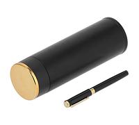Fdit Ensemble de Stylos et Tasses Isolantes, Bouteille de café de Voyage en Acier Inoxydable et Stylo D'écriture Lisse pour le Camping et les Cadeaux D'affaires 20x6,2 Cm