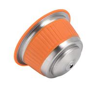 Fdit Ensemble de Tasses Filtrantes à Capsules de café Réutilisables en Acier Inoxydable avec Couvercle en Poudre Assorti pour, Profitez du Bon Temps à la Maison ou au Bureau (ORANGE)