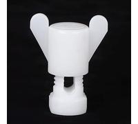 Fdit Ensemble D'écrous à Vis de Ferme Fixation D'équipement de Fenêtre de Ventilation en Plastique ABS avec 100 Pièces Blanc 20 Pièces Rouge pour Accessoires D'élevage de Volaille en (Blanc 100PCS)