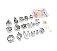 Fdit Ensemble D'Emporte-pièces pour Pâte Polymère, Emporte-pièces en Acier Inoxydable pour Boucles D'oreilles avec Lame Tranchante, Idéal pour la Création de Bijoux, les Projets