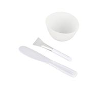 Fdit Ensemble D'outils de Mélange Facial Convivial avec une Spatule de Brosse à Bol en Silicone Facile à Transporter pour la Routine de Soins de la Peau