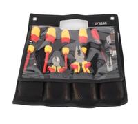 Fdit Ensemble D'outils D'électricien Isolés à 10 Pièces FDIT avec Sac de Rangement à Décapage de Fil de Fil à Tourneurs, Kit de Réparation électrique Professionnelle Certifiée VDE