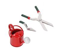 Fdit Ensemble D'outils Miniatures pour Maison de Poupée, Favorise la créativité, Matériau en Alliage Réaliste, échelle 1:12 pour Les Collectionneurs de Maisons de Poupée (Rouge)