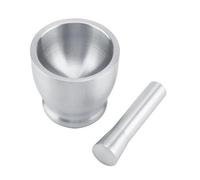 Fdit Ensemble Mortier et Pilon en Acier Inoxydable Bol de Broyage en Acier Inoxydable Moulin à épices en Presse-ail Manuel pour Herbes épices Pilules Graines de