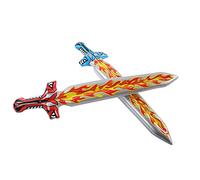 Fdit Épée Gonflable pour Piscine, Ensemble Amusant de 2 Pièces pour Fête de Natation d'été, Matériau PVC Non Toxique adapté aux Plus de 3 Ans