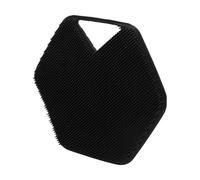Fdit Épurateur Corporel Exfoliant en Silicone Souple, Trou de Suspension pour Douche, Nettoyage du Corps, Massage pour Peaux Sensibles, 12.5X12.5cm