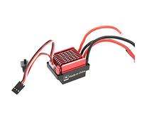 Fdit ESC brossé 60A RC, Contrôleur de Vitesse étanche pour Voitures HSP 1/10 RC, Batterie Lipo 2-3S avec Plusieurs Fonctions de Protection