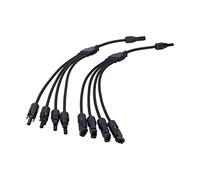 Fdit Et Connexion du Panneau Solaire 4 RAMA Long - Long - Connexion du Câble Solaire pour la Mesure du Plastique Extérieur