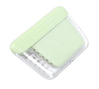 Fdit Étui à Aiguilles à Coudre Magnétique, Boîte à Aiguilles Portable en ABS avec 10 à Grand Chas pour le Quilting, la Broderie, la Couture à la Main, L'artisanat de Voyage, (GREEN)