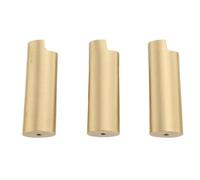 Fdit Étui à Briquet en Alliage de Zinc, étui de Protection pour Briquet en Métal au Design Compact, Idéal pour Les Voyages, Les Fêtes, Les Bars et Les Occasions Professionnelles. (Gold)