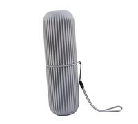 Fdit Étui à Brosse à Dents de Voyage, Porte-Brosse à Dents Portable avec Couvercle Hermétique et Base Antidérapante pour Le Camping, Les Voyages d'affaires, L'école et la Famille