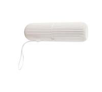Fdit Étui à Brosse à Dents de Voyage, Porte-Brosse à Dents Portable avec Poignée Antidérapante et Housse Anti-poussière, Paquet de 2 pour Voyage, Camping, d'affaires, école, (Gray)