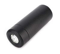 Fdit Étui à Cigares en Cuir, Boîte de Cigare en Bois Portable en Cèdre Humidor bordé avec Un Système D'humidification Hygromètre pour la Maison et Les Voyages (Black)