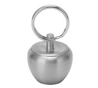 Fdit Étui à Pilules en Acier Inoxydable, Mini Pendentif Portefeuille de Porte-creux scellé en Métal Portable