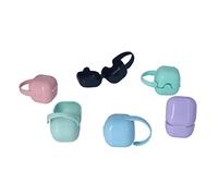 Fdit Étui à Sucette Six Couleurs Baby Safe avec Poignée de Transport, Paquet de 6, Matériau PP Non Toxique pour Garçons et Filles