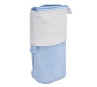 Fdit Étui au Crayon Porte-Stylo Mignon Télescopique - Sac de Maquillage Extensible et Organisateur de Bureau D'école pour Femmes, Adolescents, étudiants (Bleu Clair)