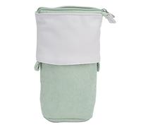 Fdit Étui au Crayon Porte-Stylo Mignon Télescopique - Sac de Maquillage Extensible et Organisateur de Bureau D'école pour Femmes, Adolescents, étudiants (Green)