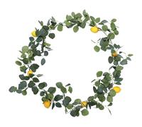 Fdit Eucalyptus Artificiel Garland Vine Suspendue, 195 Cm Greerie de Feuilles de Soie Réaliste pour Décoration de Fête de Mariage pour le Mariage