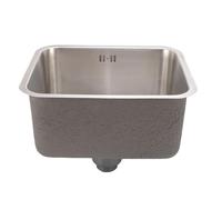 Fdit Évier en Acier Inoxydable avec Accessoires de Drainage, évier de Cuisine Rectangulaire Sous-male avec Bol, 15,75x13.78x7,48 Pouces, Différents Besoins de Nettoyage à la Maison