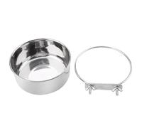 Fdit Faisseur D'aliments pour Perroquet en Acier Inoxydable Bol Anti (L)