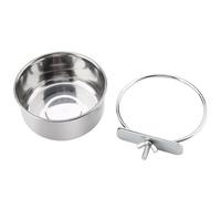 Fdit Faisseur D'aliments pour Perroquet en Acier Inoxydable Bol Anti (M (66x26x23cm / 26x10.2x9.1in))