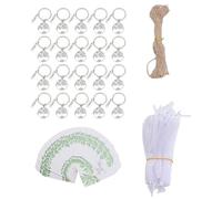 Fdit Family Tree Keynchain Pilt avec Cartes et Sac en Organza pour la Réunion de Famille des Enseignants de Thanksgiving