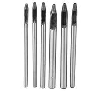 Fdit FDIT 6PCS OVAL THE Punch SET POUR L'ARRIT DE CURTURE, un Kit D'outils DE Punch DE Forme Ovale DE 2 Mm DE Large POUR la Courroie, la Bande DE Montre, le Travail du Cuir Bricolage