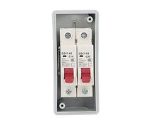 Fdit Fdit Boîte de Distribution étanche Structure Avancée Ignifuge Type MCB C pour Utilisation en Extérieur Atelier Bureau à Domicile Garage ABS PC 2 Voies IP65 (20A 32A) (20A 32A) (16A)