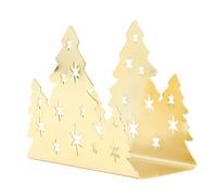 Fdit Fdit Christmas Tree Tapkin Solder, Support de Serviette en Papier en Acier en Acier Inoxydable pour Table, Rangement de Distributeur de Tissus pour la Cuisine de Restauration pour (GOLD)