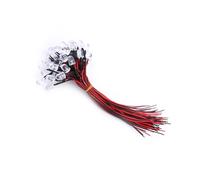 Fdit Fdit Haute qualité 50pcs DC 9-12V 3 5 10mm Blanc Rouge Bleu Vert LED Lumières Eau Claire Lentille Lumineuse pour L'artisanat (10mm) ()