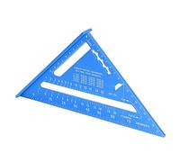 Fdit FDIT Square de Rafter de 7 Pouces, Triangle en Alliage en Aluminium à échelle à Double Face Carrée de Charpentier en Alliage en Aluminium, 45/90 Degrés D'angle D'angle pour le (BLUE)